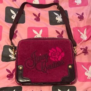 Juicy Couture VTG Purple Laptop Messenger Bag